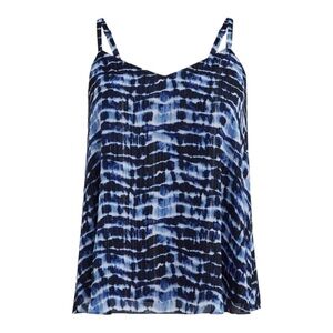 TORRID Sophie Swing Cami - Chiffon Tie-Dye Blue in Tie Dye Size 3
